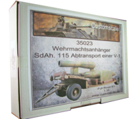 Wehrmacht trailer SdAh.115 removal of a V-1 - Image 1