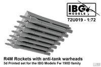 R4M Rockets With Anti-Tank Warheads - 3D Printed For IBG Fw 190D Family
