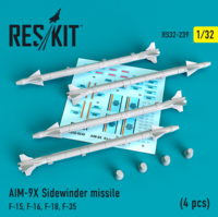 AIM-9X Sidewinder  missile 4 pcs F-15, F-16, F-18, F-35