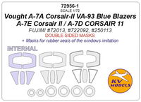 Vought A-7A Corsair-II VA-93 Blue Blazers / A-7E Corsair II / A-7D CORSAIR 11 (Fujimi) -double-sided masks + ma - Image 1