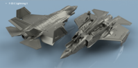 F-35 C Lightning II folded wings (5 planes)