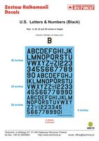 U.S. Letters & Numbers black - Image 1