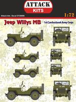 Jeep Willys MB Cz. Army Corps Decals