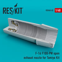 F-16 (F100-PW) open exhaust nozzles for Tamiya Kit