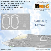 F-35B Lightning II Canopy, Wheels And EOTS Paint Masks Set (For Tamiya 61125)